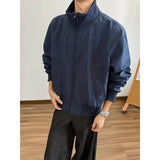 Riolio  American Jacket Men's Autumn Workwear Short Stand Collar Jacket Outdoor Waterproof Coats
