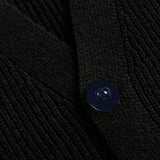 Riolio New Luxury Casual Men Sweater Vest Leisure Trendy Knit V Neck Button-down Solid Color Sleeveless Cardigan Retro Basic Waistcoats