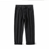 Riolio Spring brand straight loose trouser  Korean High street men and women can wear denim classic fashion trend boys girls jeans