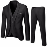 Men Wedding Suit Prom Dress Jacket+Pants+Vest Men Suit Set Slim Fit Tuxedo Male Blazer Customized British Style Groom Clothing