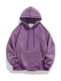 Riolio Spring Autumn Washed Hoodies Men 360G Heavy Cotton High Street Vintage Oversized Sweatshirts Y2k Hoody Harajuku Tops