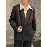 Riolio Summer New Men Suit Blazer Metal Button Single Breasted Business Wedding Daily Suit Coat Fashion Slim Fit Casual Jacket