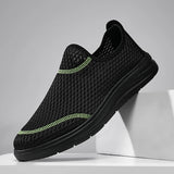 Riolio  New Summer Men Mesh Shoes Breathable Loafer Lightweight Handmade Casual Shoes Outdoor Men's Sneakers Walking Shoe Driving Shoes