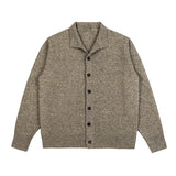 Riolio  Japanese Vintage Cardigan Coats Light Luxury Knitted Lapel Long Sleeve Men Sweater Jacket Leisure Premium Quality Knitwear M-3XL