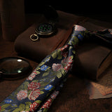 Riolio  New Year Horse Neckties Adult Animal Flower Red Neck Ties Luxury Casual Polyester 8cm Tie Wedding Suit Accessories