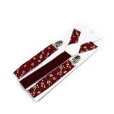 Riolio  Floral Cotton 2 Sizes Suspenders Parent Child Sets Men Women Kids Braces Adjustable Straps Male Pants Shirt Skirt Accessory Gift