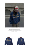 Riolio American Retro High-end Fashion High Street Jacket Men Women Couple Autumn Winter Trendy Splicing Embroidered Short Men's Jacket