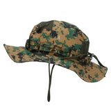 Riolio  New outdoor tactical Benny hat military fan round-brimmed  Velcro camouflage hat sunshade breathable  camping bucket hat