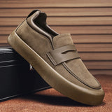 Riolio  New autumn breathable men's set of lazy shoes fashion youth casual single shoes men's shoes