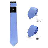 Riolio  2pcs Man Tie Classic Business Necktie Blue Wine Pink Solid Color Smart Casual Suit Necktie Striped Plaid Paisley Neck Gravatas
