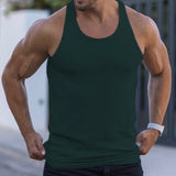 Riolio Summer men Vest stripe gym Tank top Men Fitness sleeveless shirt Male Exercise Sports vest Undershirt Bodybuilding clothing