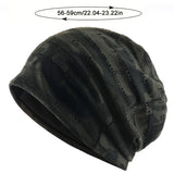 Riolio  Black Brimless Hat Men'S Autumn Winter Camouflage Knitted Beanie Women Thin Outdoor Sports Lightweight Windproof Warm Wear