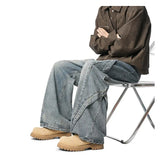 Riolio  JEANS MEN 2025 New Jeans Patchwork Baggy Loose Streetwear Trousers Hip Hop Floor Length Pants Trendy Youth Fashion Casual Denim