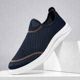Riolio  New Summer Men Mesh Shoes Breathable Loafer Lightweight Handmade Casual Shoes Outdoor Men's Sneakers Walking Shoe Driving Shoes