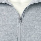 Riolio Men's casual sports zipper stand collar hoodie coat men's solid color cardigan