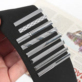 Riolio  Tie Pin for Men Necktie Accessories Silvery Colour Ties Metal Tone Simple Bar Clasp Practical Clasp Tie Clip Collar Clip Male