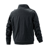 Riolio Thick Jacket Men's Workwear Jacket Fashionable and Trendy Casual Jacket Cold Resistant Jacket Windproof Warm Men's Casual Jacket