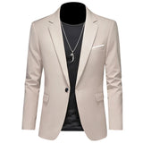 Riolio 2024 Fashion New Men's Casual Business Slim Fit Formal Dress Blazers Jacket Suit Coat