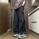 Riolio  Minimalist Men's Cargo Pants Wide Mountain Outdoor Street Long Designer High Quality Loose Cheapest Techwear Cheap Male Trousers