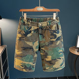 Riolio  Summer New Fashion Trendy American Straight Leg Cargo Denim Shorts Men's Casual Loose Sporty High Quality Denim Shorts 28-36