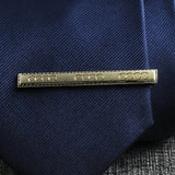 Riolio  New Men's 5cm Metal Gold Slim Tie Bar Wedding Party Business Accessory Stainless Steel Material Tie Clip Clamp Irregular Design