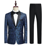 Riolio  Wedding suit men formal dress Fashion trend show host's clothing Evening dress 2piece set High-quality stage performance suit