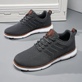 Riolio  New Men's Shoes Lightweight Breathable Knitted Casual Sports Shoes Men's Low Cut Comfortable Walking Shoes Size 39-48