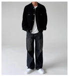 Riolio  New Japanese Fashion Men Cardigan Jackets Light Luxury Knitted Button-down Long Sleeve Sweater Coat Premium Solid Color Knitwear