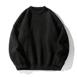 Riolio  Autumn Winter Men's O-Neck Warm Sweater Casual Men Cashmere Cargo Knitted Pullover Men Classic Loose Knitwear Sweaters Clothing