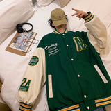 Riolio Jackets Men Fashion Patchwork Striped Teens Couples Baseball All-match Coats Harajuku High Street Designed Loose Outwear Ins