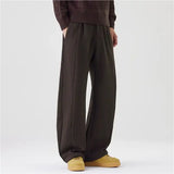 Riolio  Men's Wide Leg Trousers High Waist Relaxed Fit Casual Pants