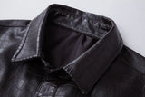 Riolio Pu Men's Korean Style Leather Coat Men New Arrival Slim Fit Leisure Jacket Solid Color Casual Coat High-end Motorcycle Jackets