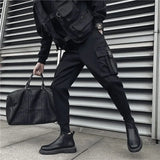 Riolio  Male Trousers Black Slim Autumn Men's Cargo Pants Luxury Luxury Fashion Y2k Cotton Nylon Designer Street Loose Big Size Emo
