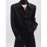 Riolio  Sequined Shirt Men's Korean Style Handsome Street Casual Long-sleeved Shirt Trendy Brand Fashion Y2K Men's Clothing