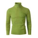 Riolio New Winter Men's Turtleneck Sweater Casual Men's Knitted Sweater Keep Warm Fitness Men Pullovers Tops