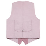 Riolio Pink Solid Rayon Polyester Suit Vest for Men Formal Wedding Business Red Black Blazer Waistcoat Men Clothing