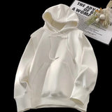 Riolio  Fake Two-piece Pure Sweatshirt for Men Spring Autumn New Fashion Brand American Loose Casual Hooded Top