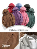 Riolio Spring Autumn Washed Hoodies Men 360G Heavy Cotton High Street Vintage Oversized Sweatshirts Y2k Hoody Harajuku Tops