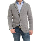 Riolio Men's Casual Knitted Cardigan Sweater Stand Collar Long Sleeve Fashion Men's Autumn and Winter Men's Warm Cardigan Jacket