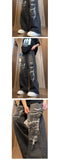 Riolio Beggar jeans men Vintage Streetwear Ripped Hole Jeans Men Women Harajuku Aesthetic Wide Leg Denim Trousers Unisex Straight Pants