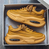Riolio  Men's Casual Sports Shoes, Fashionable Thick Soled Skateboarding Shoes, Trendy and Comfortable Men's Shoes Suitable for Outdoor