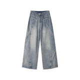 Riolio  JEANS MEN 2025 New Jeans Patchwork Baggy Loose Streetwear Trousers Hip Hop Floor Length Pants Trendy Youth Fashion Casual Denim