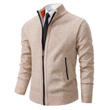 Riolio New fashion men's knitted sweater cardigan Joker comfortable warm casual coat