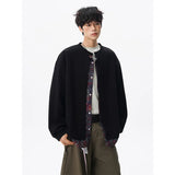 Riolio  Jacket men Stand Up Collar Single Breasted Fake Two Piece Jacket Autumn Thin Ethnic Print Patchwork Mens Outerwear Coat men new