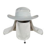 Riolio  Fishing Flap Caps Men Sun Protection Summer Quick-drying Bucket Hat Outdoor Face Wide Brim Women Bucket Hat For Fishing Climbing