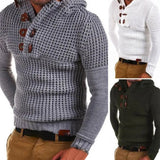 Riolio New Knit Sweater Men Autumn Winter Fashion Solid Mens Sweaters Thick Warm Men's Jumper Sweater Male Pullovers Outwear Male Coats