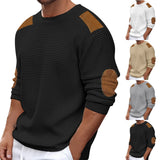 Riolio  Autumn Winter Men Sweater Pullover New Round Collar Solid Color Long-Sleeved Pullover Fashion Male Casual Pullovers