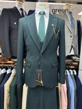 Riolio  Newest Men's Slim Fit Suits 3 Pieces Jacket Vest Pants Business Office Outfit One Button Tuxedo For Men Interview Wear