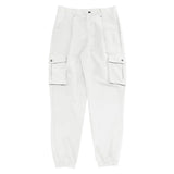 Riolio  Men's Cargo Jogger Pants Multi Pocket Elastic Waist Casual Trousers