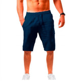 Riolio  Oversized Casual Soild Shorts Men Summer Cotton Linen Shorts Man Breathable Sport Beach Shorts Gym Basketball Shorts Men Clothes